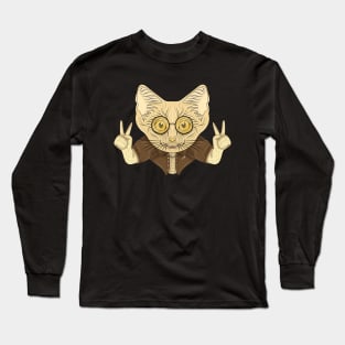 stylish sand cat Long Sleeve T-Shirt